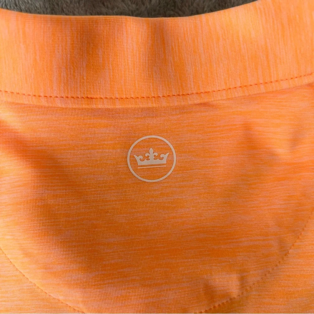 Peter Millar Long Sleeve Polo Shirt‎ Women's Crown Performance Orange Size M